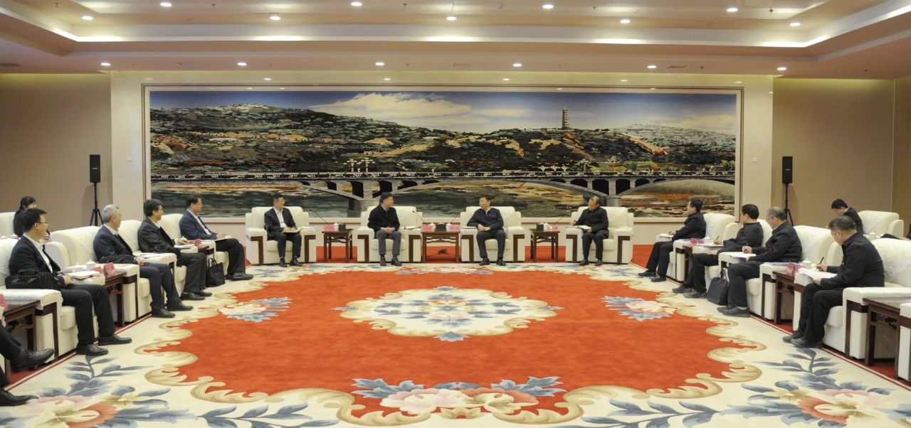 陜西省委常委、延安市委書記趙剛會見嚴(yán)鑒鉑董事長一行